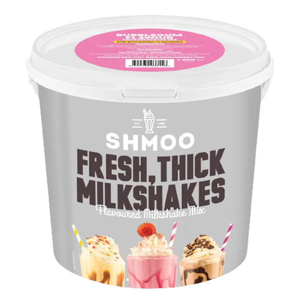 Aimia Foods Shmoo Milkshake Mix Raspberry & White Chocolate / 1.8kg Tub Shmoo Bubblegum Mix 1.8kg