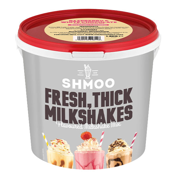 Aimia Foods Shmoo Milkshake Mix Raspberry & White Chocolate / 1.8kg Tub Shmoo Raspberry & White Chocolate Mix 1.8kg LOT: 3000
