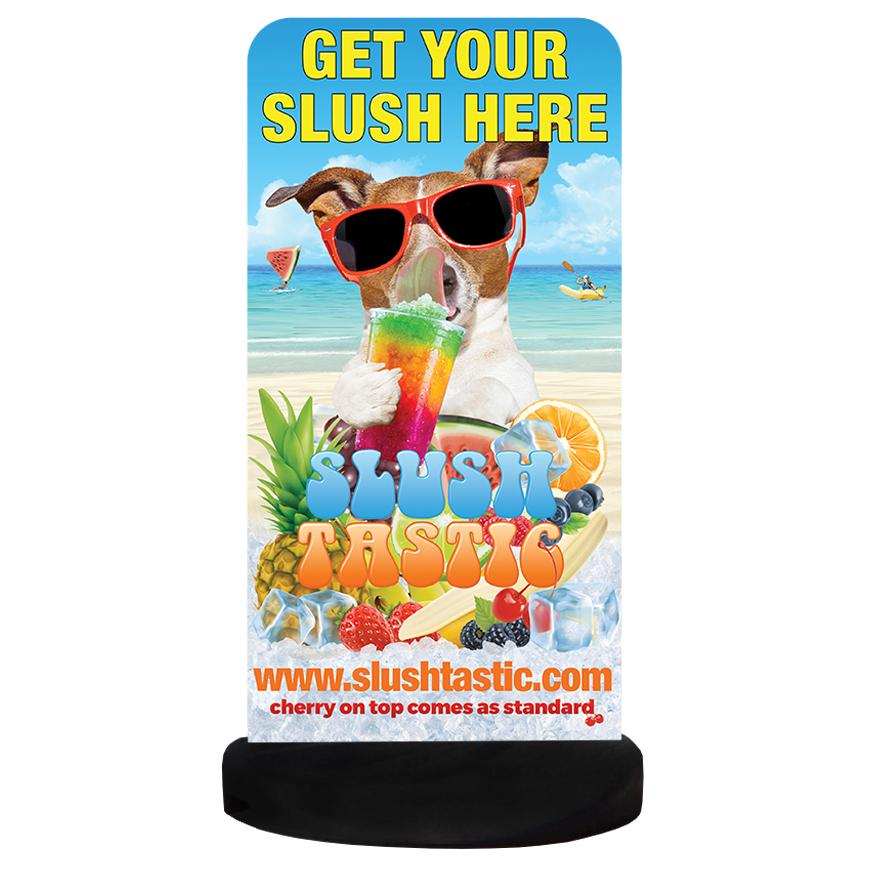 Shell Slushie Sign Get Your Slush Here Pavement Sign – Slushtastic